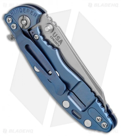 Hinderer XM-18 3.0 Gen 6 Wharncliffe Knife Jade Green G-10 Blue Ano (Stonewash) 4 Hinderer XM-18 3.0 Gen 6 Wharncliffe Knife Jade Green G-10 Blue Ano (Stonewash) - Image 2