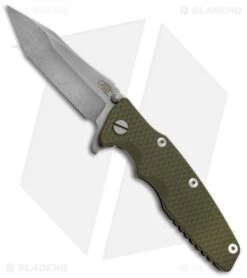 Hinderer Knives Eklipse Gen 2 Harpoon Knife OD Green G-10 (3.5" Stonewash)