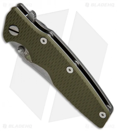 Hinderer Knives Eklipse Gen 2 Harpoon Knife OD Green G-10 (3.5" Stonewash) 4 Hinderer Knives Eklipse Gen 2 Harpoon Knife OD Green G-10 (3.5" Stonewash) - Image 2
