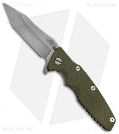 Hinderer Knives Eklipse Gen 2 Harpoon Knife OD Green G-10 (3.5" Stonewash) 3 Hinderer Knives Eklipse Gen 2 Harpoon Knife OD Green G-10 (3.5" Stonewash)