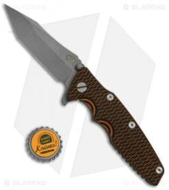Hinderer Knives Eklipse Gen 2 Harpoon Knife Orange/Black G-10 (3.5" Working) -Benchmadess Zone Hinderer XM 18 Harpoon Tanto G 10 Orange Black Working BHQ 68414 jr bottlecap