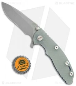 Hinderer Knives XM-18 3.0 Recurve Knife Translucent G-10/Battle Blue (Working) -Benchmadess Zone Hinderer XM 18 Recurve Translucent G 10 Blue BB BHQ 68923 jr bottlecap