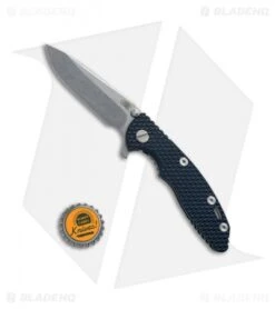 Hinderer Knives XM-18 3.0 Spear Point Flipper Knife Blue/Black G-10 (Working) -Benchmadess Zone Hinderer XM 18 SP Blue Black G 10 BHQ 67342 jr bottlecap
