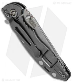 Hinderer Knives XM-18 3.0 Spear Point Flipper Knife Blue/Black G-10 (Working) -Benchmadess Zone Hinderer XM 18 SP Blue Black G 10 BHQ 67342 jr side