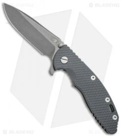 Hinderer Knives XM-18 3.5 Spear Point Flipper Gray G-10 (Battle Anthracite)