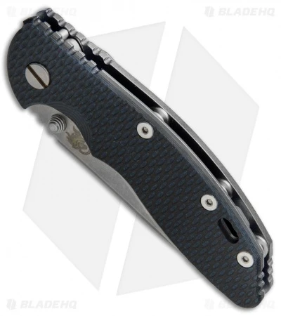 Hinderer Knives XM-18 3.5 Slicer Frame Lock Knife Black/Blue G-10 (Stonewash) 4 Hinderer Knives XM-18 3.5 Slicer Frame Lock Knife Black/Blue G-10 (Stonewash) - Image 2