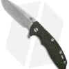 Hinderer XM-18 3.5 Spear Point Flipper Green/Black G-10 (Stonewash) -Benchmadess Zone Hinderer XM 18 Spear Point Black Green G 10 SW BHQ 71240 jr
