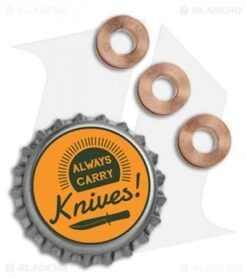 Hinderer Knives XM-24 Standoffs - Copper -Benchmadess Zone Hinderer XM 24 4.0 Standoffs Copper K220310600 BHQ 68289 jr bottlecap