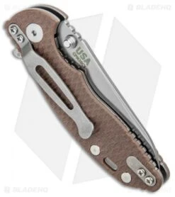 Hinderer XM-18 3.0 Skinny Sheepsfoot Flipper Knife FDE G-10 (Stonewash) -Benchmadess Zone Hinderer XM 3.0 Skinny Sheepsfoot FDE G 10 SW BHQ 98144 jr side