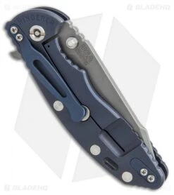 Hinderer Knives XM-18 3.5 Fatty Harpoon Tanto Knife Blk/Green/Ano (Working) -Benchmadess Zone Hinderer knives fatty edition XM 18 Harpoon BLK green blue ano working BHQ 51590 er side