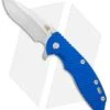 Hinderer Knives XM-18 3.5 Recurve Flipper Knife Blue G-10 (Stonewash) -Benchmadess Zone Rick Hinderer XM 18 Recurve Tri Way Blue SW BHQ 138474 jr