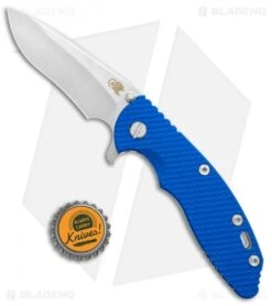 Hinderer Knives XM-18 3.5 Recurve Flipper Knife Blue G-10 (Stonewash) -Benchmadess Zone Rick Hinderer XM 18 Recurve Tri Way Blue SW BHQ 138474 jr bottlecap