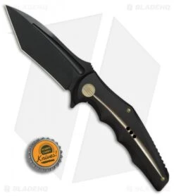 WE Knife Co. 608L Tanto Frame Lock Knife Black/Gold Ti (4" Black SW) 9 WE Knife Co. 608L Tanto Frame Lock Knife Black/Gold Ti (4" Black SW) -Benchmadess Zone WE Knife Co 608L Tanto Black Gold Ti Black SW BHQ 79927 er bottlecap