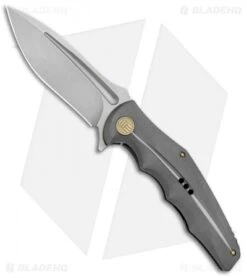 WE Knife Co. 608O Frame Lock Knife Grey Titanium (4" Stonewash)