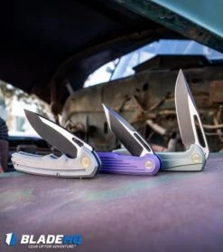 WE Knife Co. 616A Resonance Frame Lock Knife Purple Titanium (3.1" Black, Satin) -Benchmadess Zone WE Knife Co 616A Resonance Frame Lock Knife Purple Titanium Black Satin BHQ 51867 kp vintage web