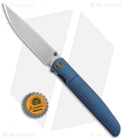 WE Knife Co. 618F Frame Lock Knife Blue Titanium (3.8" Satin) -Benchmadess Zone WE Knife Co 618F Blue Ti Satin BHQ 89121 jr bottlecap