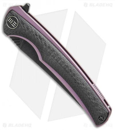 WE Knife Co. 704CF-F Liner Lock Knife CF/Purple Ti (3.6" Black Stonewash) 4 WE Knife Co. 704CF-F Liner Lock Knife CF/Purple Ti (3.6" Black Stonewash) - Image 2