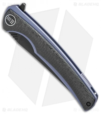 WE Knife Co. 704CF-G Liner Lock Knife CF/Blue Ti (3.6" Black Stonewash) 4 WE Knife Co. 704CF-G Liner Lock Knife CF/Blue Ti (3.6" Black Stonewash) - Image 2