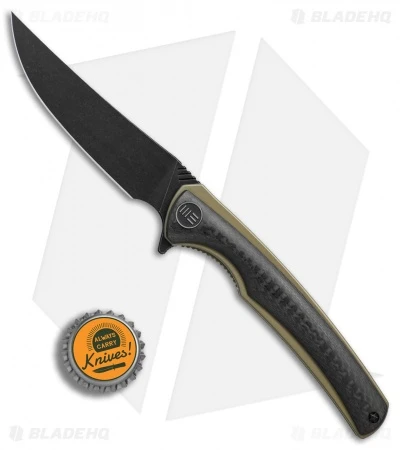 WE Knife Co. 704CF-I Liner Lock Knife CF/Gold Ti (3.6" Black Stonewash) 6 WE Knife Co. 704CF-I Liner Lock Knife CF/Gold Ti (3.6" Black Stonewash) - Image 4