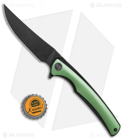 WE Knife Co. 704H Liner Lock Knife Green Ti (3.6" Black Stonewash) 6 WE Knife Co. 704H Liner Lock Knife Green Ti (3.6" Black Stonewash) - Image 4