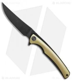WE Knife Co. 704I Liner Lock Knife Gold Ti (3.6" Black Stonewash)