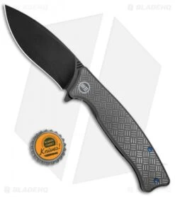 WE Knife Co. Balaenoptera Frame Lock Knife Gray Ti (3.5" Black) 712C -Benchmadess Zone WE Knife Co Balaenoptera FL Gray Ti Black 712C BHQ 77536 jr bottlecap 1