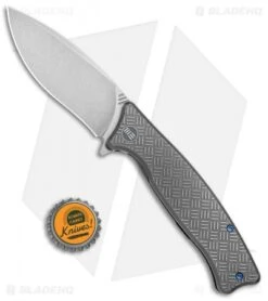WE Knife Co. Balaenoptera Frame Lock Knife Gray Ti (3.5" Stonewash) 712D -Benchmadess Zone WE Knife Co Balaenoptera FL Gray Ti SW 712D BHQ 77537 jr bottlecap 1