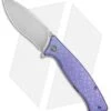 WE Knife Co. Balaenoptera Frame Lock Knife Purple Ti (3.5" Stonewash) 712B -Benchmadess Zone WE Knife Co Balaenoptera FL Purple Ti SW 712B BHQ 77538 jr 1