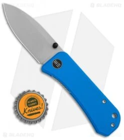 WE Knife Co. Banter Liner Lock Knife Blue G-10 (2.9" Bead Blast) WE2004A -Benchmadess Zone WE Knife Co Banter LL Blue G 10 BB SW 2004A BHQ 105270 jr bottlecap