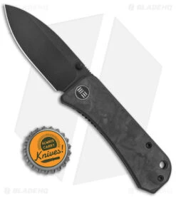 WE Knife Co. Banter Liner Lock Knife Marble Carbon Fiber (2.9" Black SW) 2004H -Benchmadess Zone WE Knife Co Banter LL Marble CF Marble CF Black SW 2004H BHQ 141470 jr bottlecap