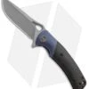 WE Knife Co. Bishop Flipper Folding Knife Blue Ti/CF (3.5" Stonewash) 903B