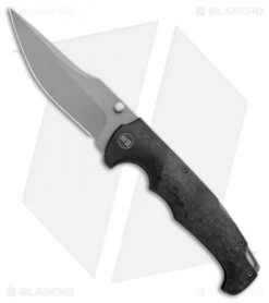 WE Knife Co. Blocao Lock Back Knife BSW Ti/Shred CF (4.2" Stonewash) 920B