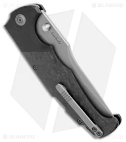 WE Knife Co. Blocao Lock Back Knife BSW Ti/Shred CF (4.2" Stonewash) 920B -Benchmadess Zone WE Knife Co Blocao LB BSW Ti Shred CF SW 920B BHQ 103132 jr side