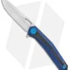 WE Knife Co. Caliber Frame Lock Knife Blue Ti/CF (3.45" Satin) 808A