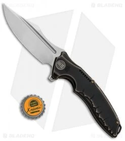 WE Knife Co. Chimera Frame Lock Knife Bronze/Black Ti (3.9" Hand Satin) 814A -Benchmadess Zone WE Knife Co Chimera FL Bronze Black Ti Hand Satin 814A BHQ 87610 jr bottlecap