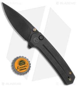WE Knife Co. Culex Button Lock Knife Black Titanium (3" Black SW) 21026B-2 -Benchmadess Zone WE Knife Co Culex Button Lock Black Ti Black SW BHQ 144136 jr bottlecap