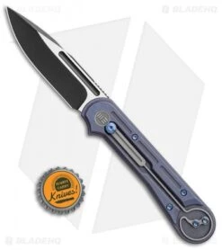 WE Knife Co. Double Helix Slide Lock Knife Blue Ti (3.3" Two-Tone) 815C -Benchmadess Zone WE Knife Co Double Helix Blue Ti Two Tone BHQ 87618 er bottlecap jr