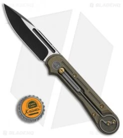 WE Knife Co. Double Helix Slide Lock Knife Bronze Ti (3.3" Two-Tone) 815A -Benchmadess Zone WE Knife Co Double Helix Bronze Ti 815A BHQ 85547 er bottlecap