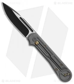 WE Knife Co. Double Helix Slide Lock Knife Gray Ti (3.3" Two-Tone) 815E