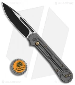 WE Knife Co. Double Helix Slide Lock Knife Gray Ti (3.3" Two-Tone) 815E -Benchmadess Zone WE Knife Co Double Helix Gray Ti Two Tone BHQ 87613 er bottlecap