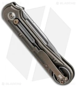 WE Knife Co. Double Helix Slide Lock Knife Bronze Ti (3.3" Stonewash) 815B -Benchmadess Zone WE Knife Co Double Helix Slide Lock Bronze Ti SW 815B BHQ 87617 jr side