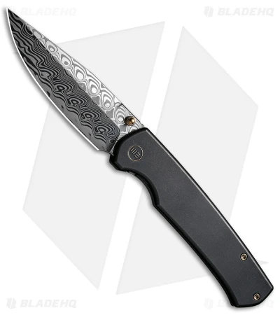 WE Knife Co. Evoke Frame Lock Knife Black Titanium (3.48" Damasteel) WE21046-DS1 3 WE Knife Co. Evoke Frame Lock Knife Black Titanium (3.48" Damasteel) WE21046-DS1