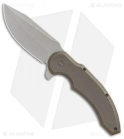 WE Knife Co. Ferox Frame Lock Flipper Knife Bronze Ti (3.6" Stonewash) 812A
