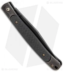 WE Knife Co. Gentry Slip Joint Knife Titanium/Carbon Fiber (3.45" Black) 902B -Benchmadess Zone WE Knife Co Gentry SJ Ti CF Black 902B BHQ 93240 jr side 2