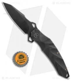WE Knife Co. Hecate Frame Lock Knife Black Ti (3.81" Black Stonewash) 922B -Benchmadess Zone WE Knife Co Hecate FL Ti Black 922B BHQ 103136 jr bottlecap 1