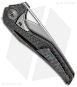 WE Knife Co. Isham ÃternA Integral Knife CF/Flamed Ti (3.25" M390) Aeterna -Benchmadess Zone WE Knife Co Isham AEternACF Flamed Ti M390 918B BHQ 101590 jr side