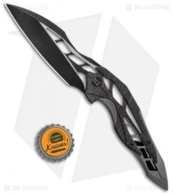 WE Knife Co. Isham Arrakis Knife Flame/Gray Ti (3.5" Black Stonewash) 906G -Benchmadess Zone WE Knife Co Isham Arrakis Flame Gray Ti Black 906G BHQ 103150 jr bottlecap