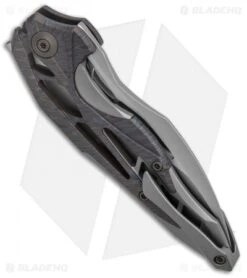 WE Knife Co. Isham Arrakis Knife Flame/Gray Ti (3.5" Stonewash) 906F -Benchmadess Zone WE Knife Co Isham Arrakis Flame Gray Ti SW 906F BHQ 103149 jr side