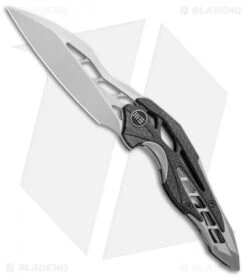 WE Knife Co. Isham Arrakis Knife Gray Ti/CF (3.5" Stonewash) 906CF-C