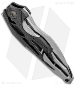 WE Knife Co. Isham Arrakis Knife Gray Ti/CF (3.5" Stonewash) 906CF-C -Benchmadess Zone WE Knife Co Isham Arrakis Gray Ti CF SW 906CF C BHQ 96059 jr side 2